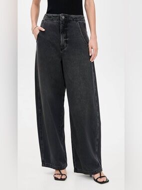 NWT Pistola Lottie Relaxed High Rise Bow Legged Jeans Size 27